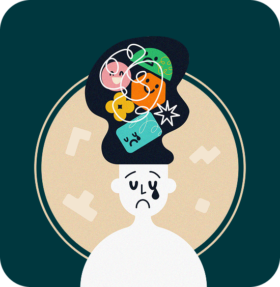 crying person illustration